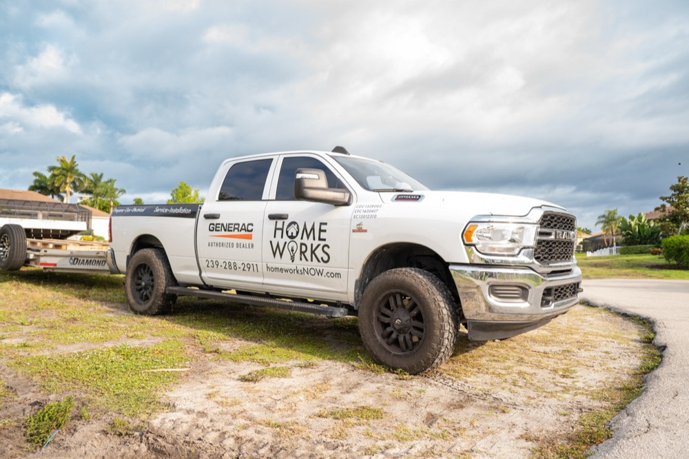 Home Works Now service truck — Naples FL contractor